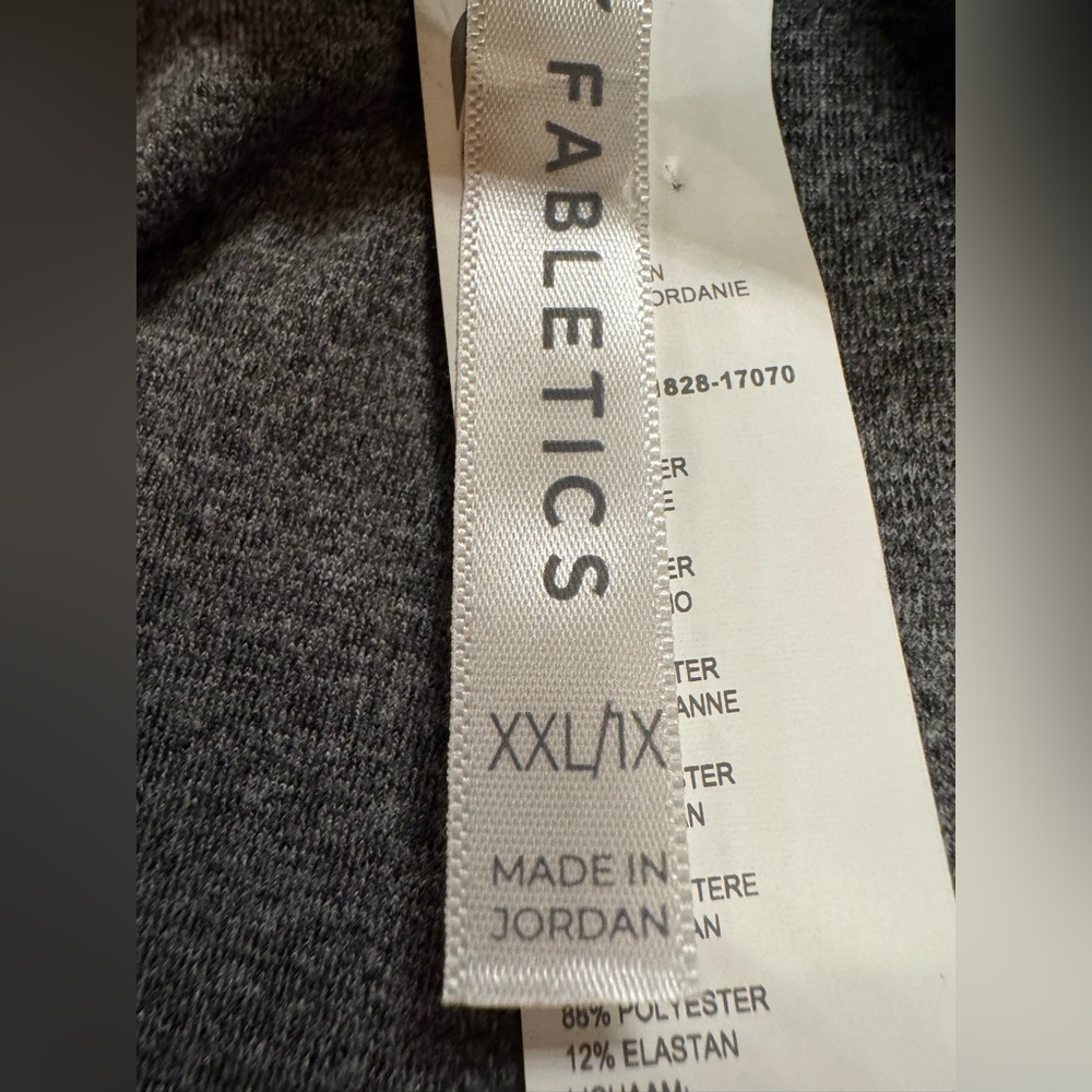 Fabletics Charcoal Grey Heather Cloud Jersey Wide… - image 10